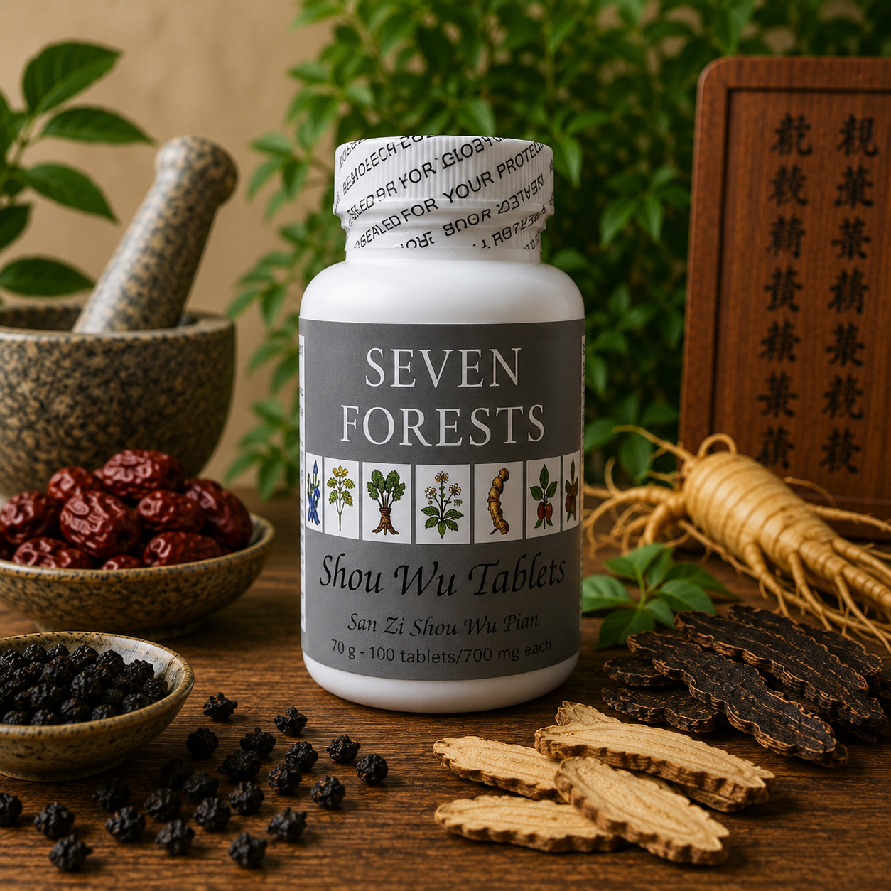 Shou Wu Tablets (by Seven Forests)