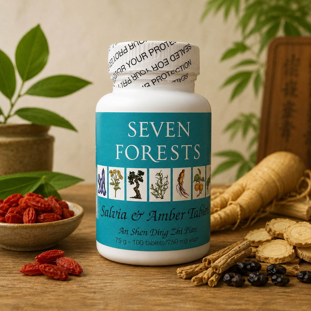 Salvia & Amber Tablets (by Seven Forests)